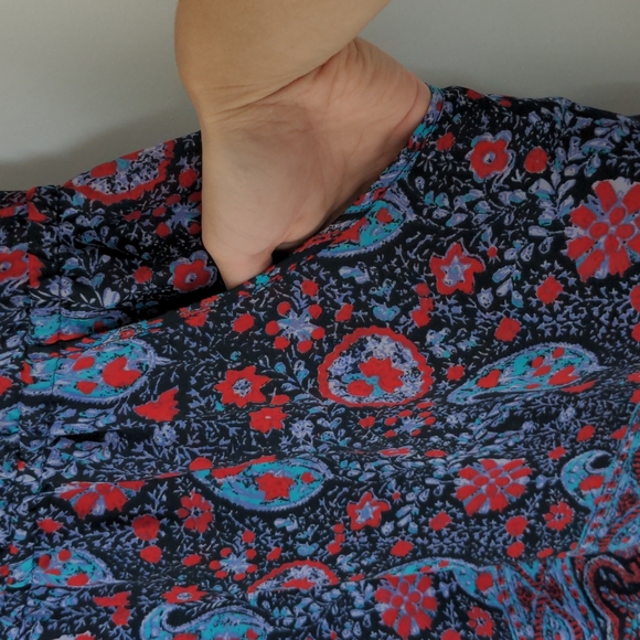 Coastal Cowgirl Floral Paisley Dress with Pockets - Picture 4 of 8